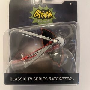 Batman Classic TV Series Batcopter in Red and Black